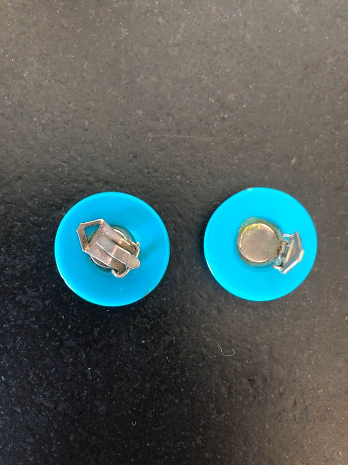 Boucles d’oreilles clip #vintage 80 - photo numéro 4
