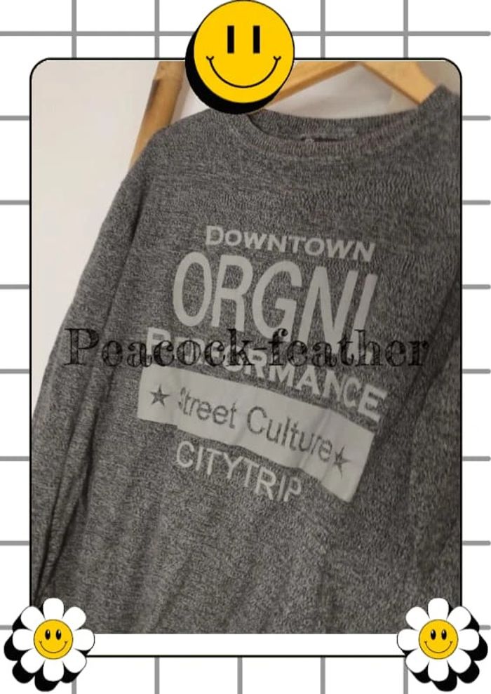 Pull gris homme L - photo numéro 2