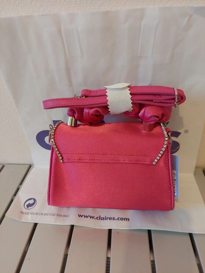 Sac à main rose strass Neuf Claire's - photo numéro 5
