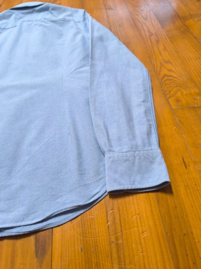 Chemise Manches longues - Custom Fit - Ralph Lauren - Logo brodé premium - Bleu clair - Taille M - photo numéro 6