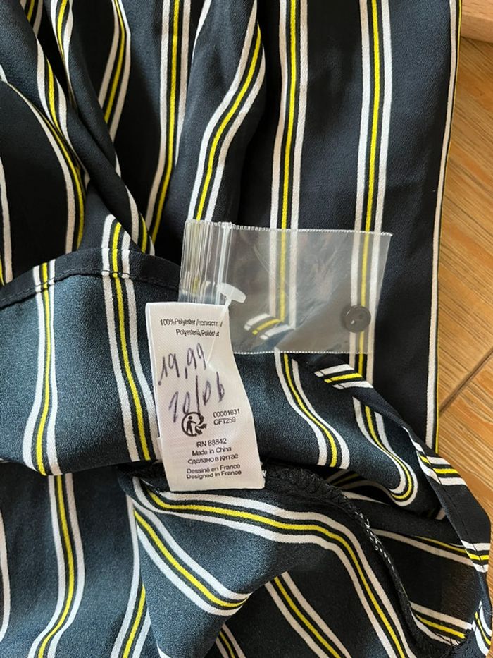 Chemise chemisier neuf manches longues fluide rayée La Redoute – Taille 34/36 - photo numéro 6