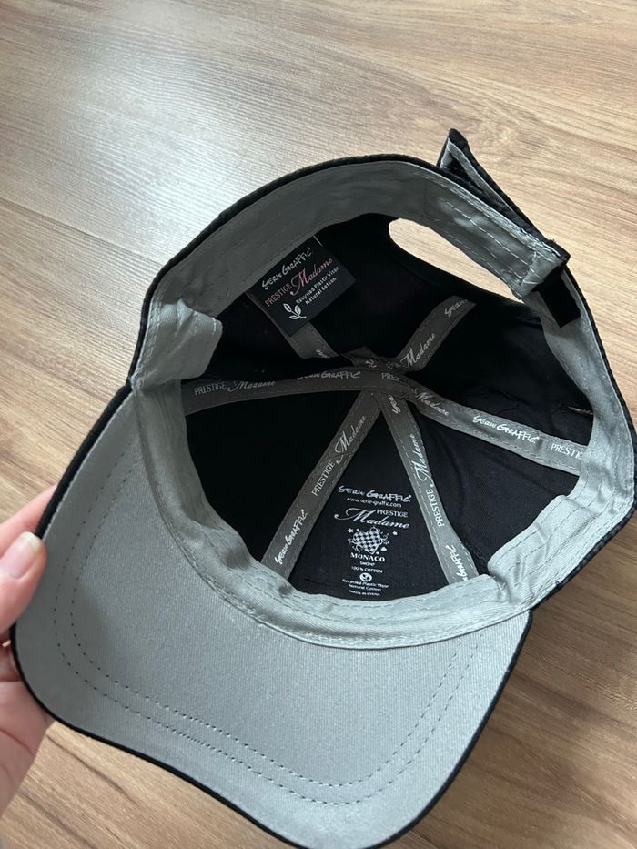 Casquette noire à carreaux Homme Serie Graffic Réglable - photo numéro 4