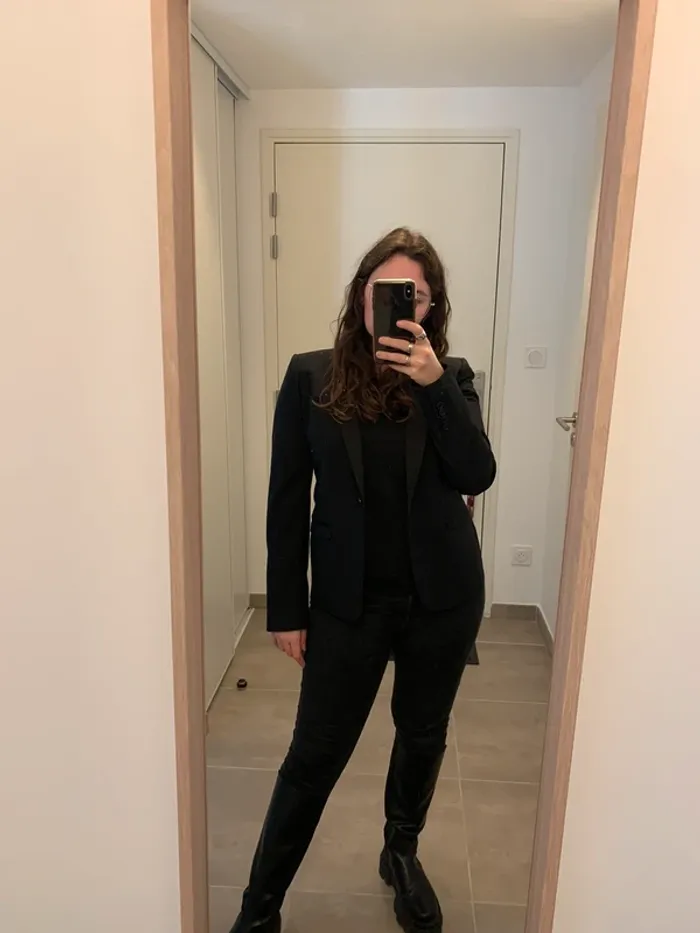 Veste de costume smocking noire Quiet taille 40 - photo numéro 10