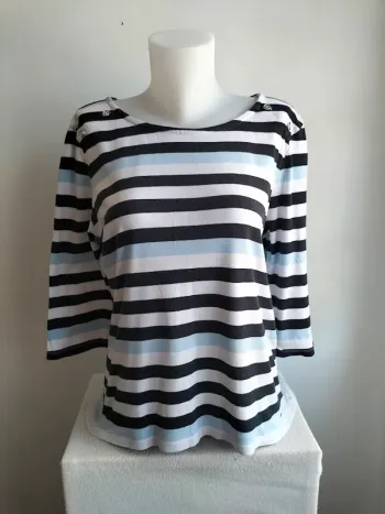 Pull Femmes Manches 3/4 100% Coton - Tommy Hilfiger - Taille XL