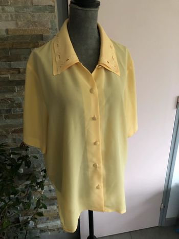 Chemisier jaune vintage T4