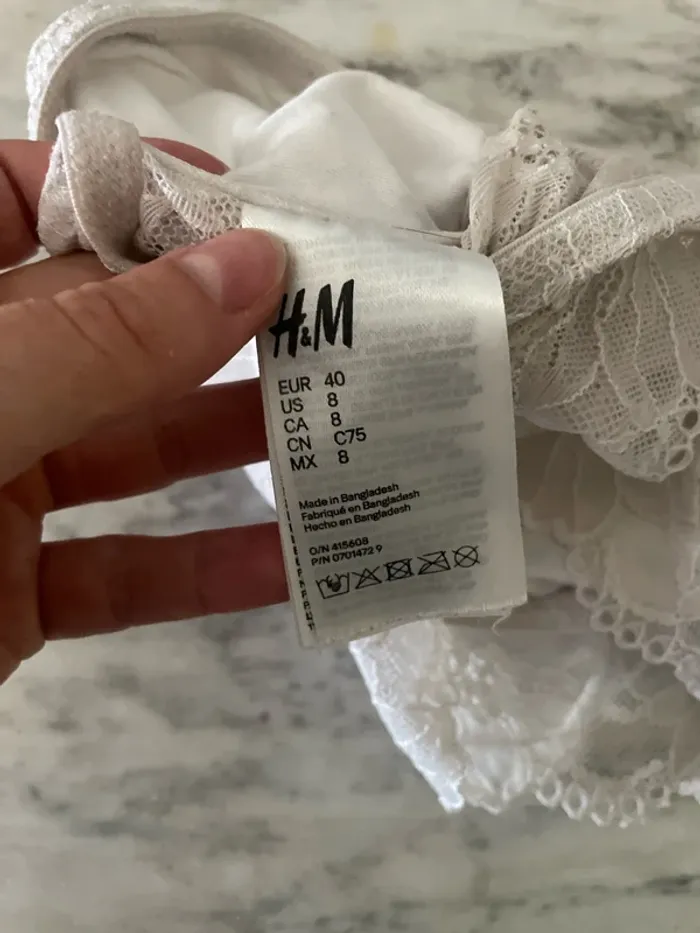 Bandeau dentelle blanc - photo numéro 3