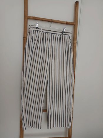 Pantalon rayé fluide large Only taille 40