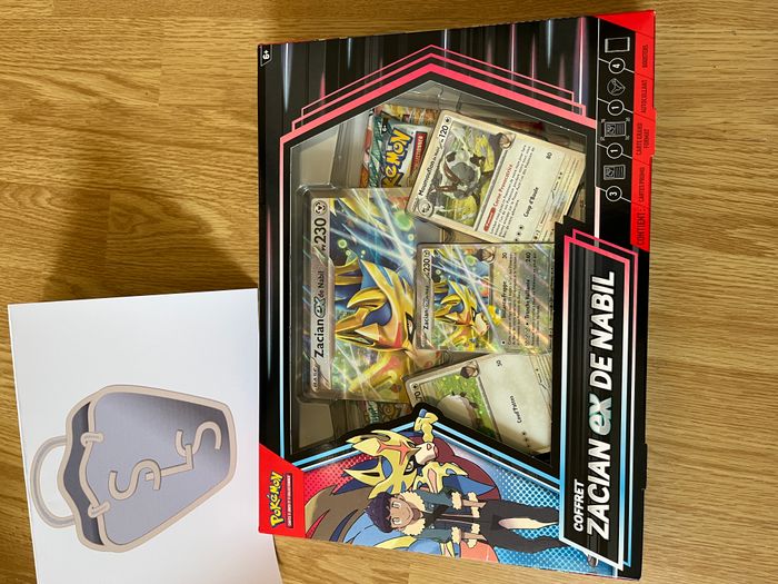Coffret Pokémon, 4 boosters, Zacian-ex de Nabil, en français