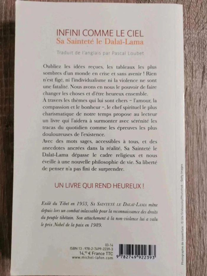 Livre Infini comme le ciel - photo numéro 2