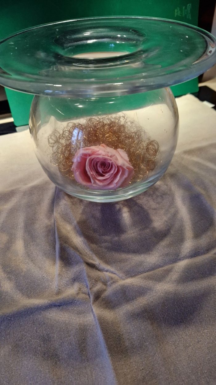 Vase avec rose eternelle - photo numéro 3