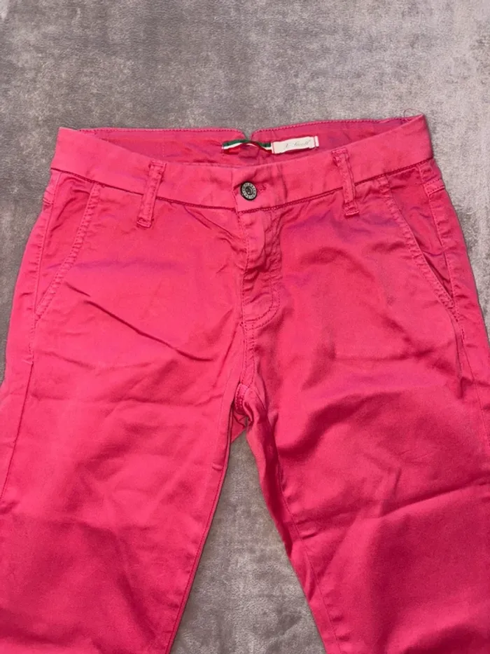 Pantalon chino rose femme taille 34 Please en très bon état - photo numéro 8