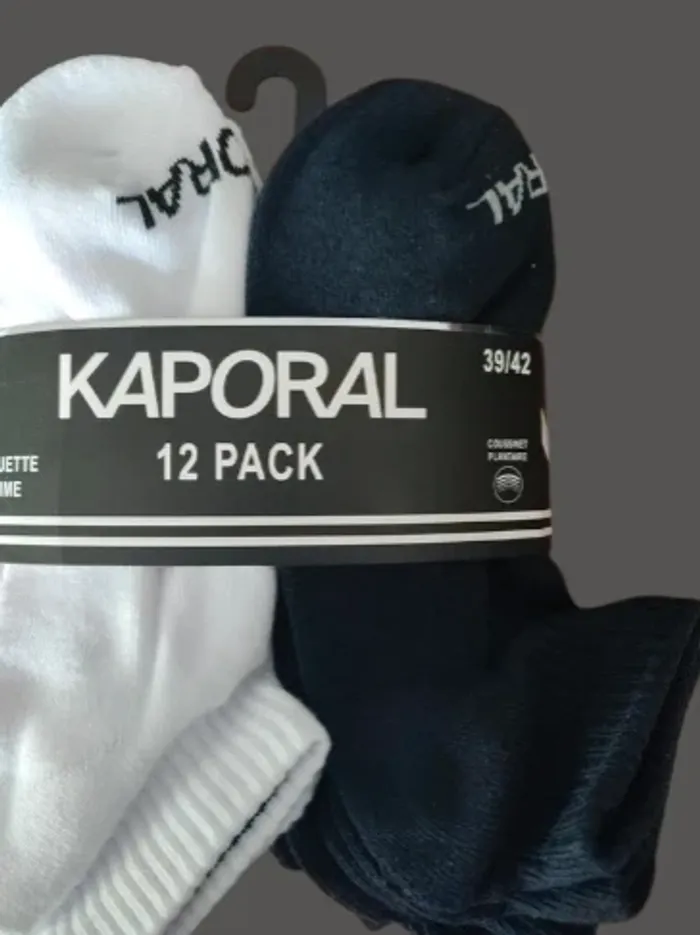 Lot de 12 paires de chaussettes invisibles homme Kaporal - photo numéro 3