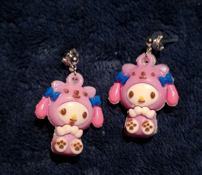 Boucles d'oreilles Kuromi - photo numéro 3