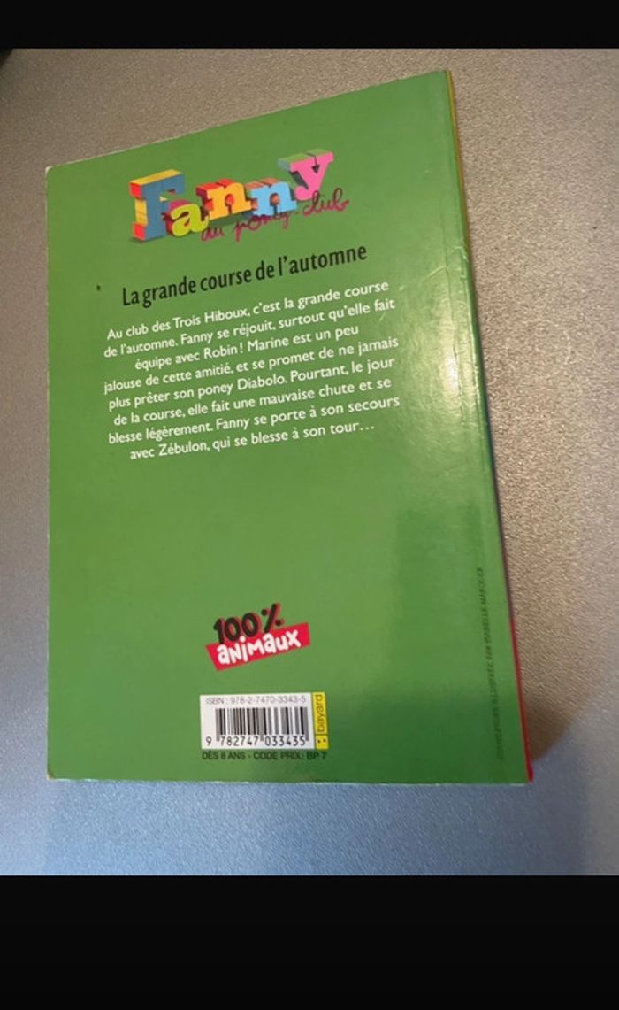 Livre Fanny au poney club « les grandes courses d'automne » - photo numéro 2