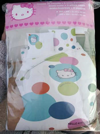 Housse de couette Hello Kitty 240X220 neuve