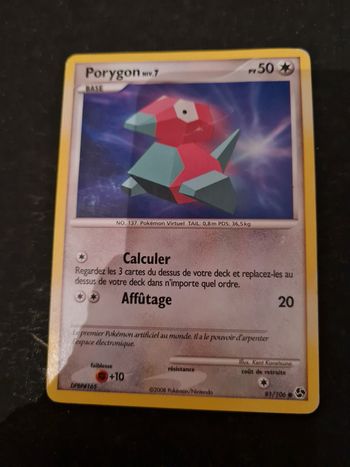 Carte pokémon  Porygon