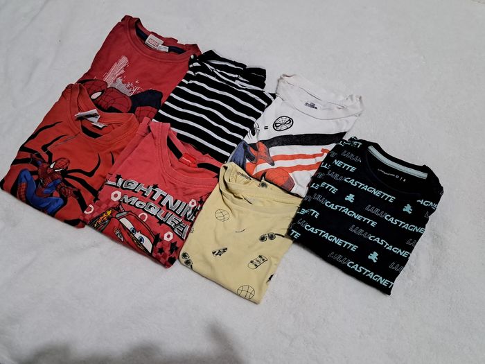 Lot de 7 tee-shirts manches courtes taille 3 ans - photo numéro 2