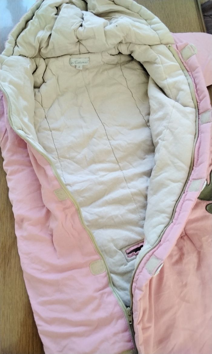 Combinaison hiver  , rose  , avec un trou pour passer la ceinture de sécurité  , In Extenso  , - photo numéro 3