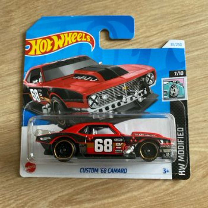 Miniature hot wheels custom 68 camaro