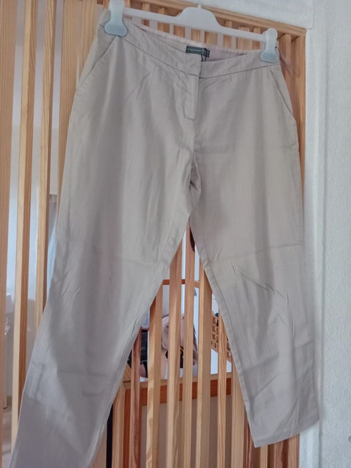 Pantalon chino court femme