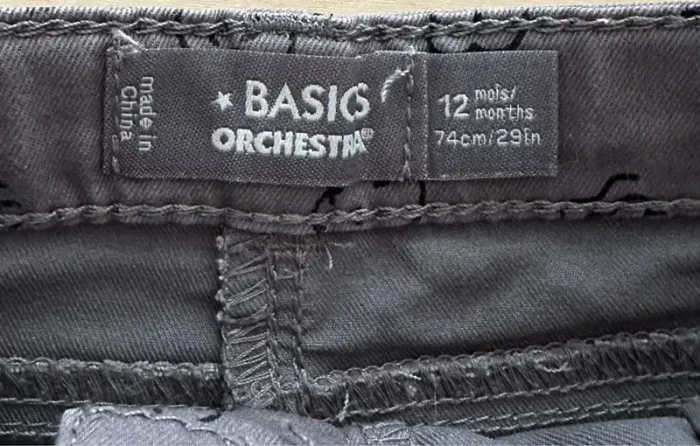 Jeans fille orchestra 12 mois 74 cm - photo numéro 4