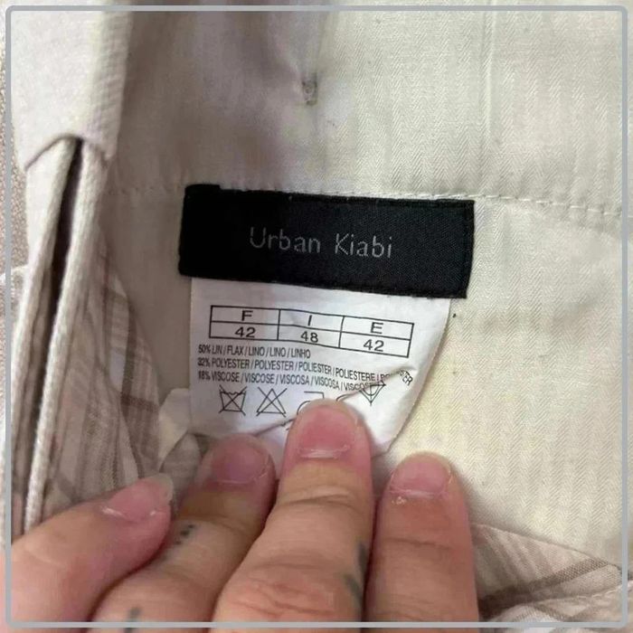 Pantalon en lin large urban kiabi taille 42 - photo numéro 4