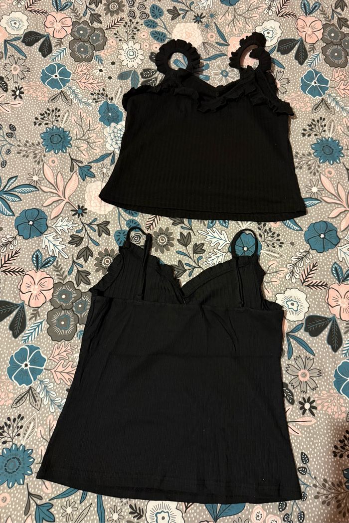 Neuf - lot de 2 débardeurs noirs Shein - Taille L - photo numéro 2