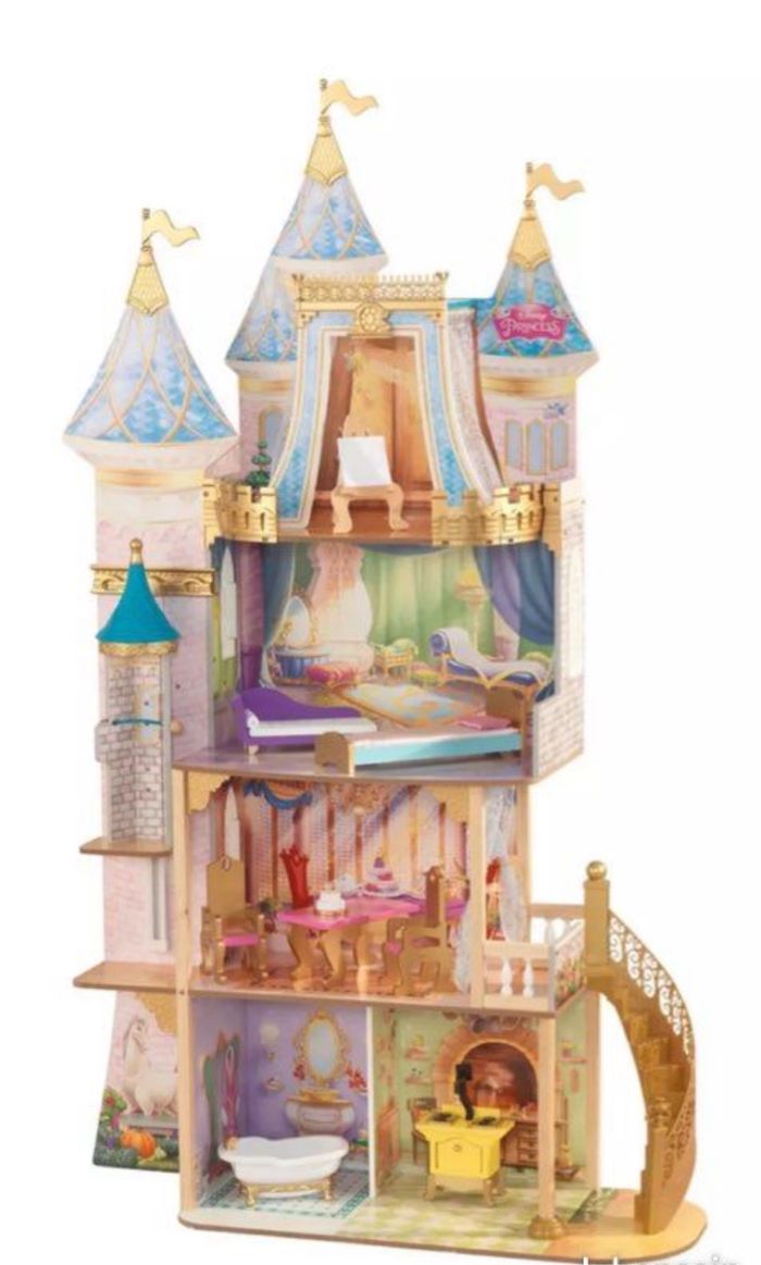 Grande Maison de poupée en bois avec boîte Kidkraft Disney Princess Royal Célébration - photo numéro 8