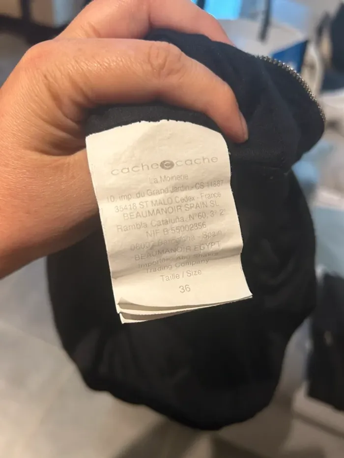 Robe fluide bleu nuit taille 36 - photo numéro 5