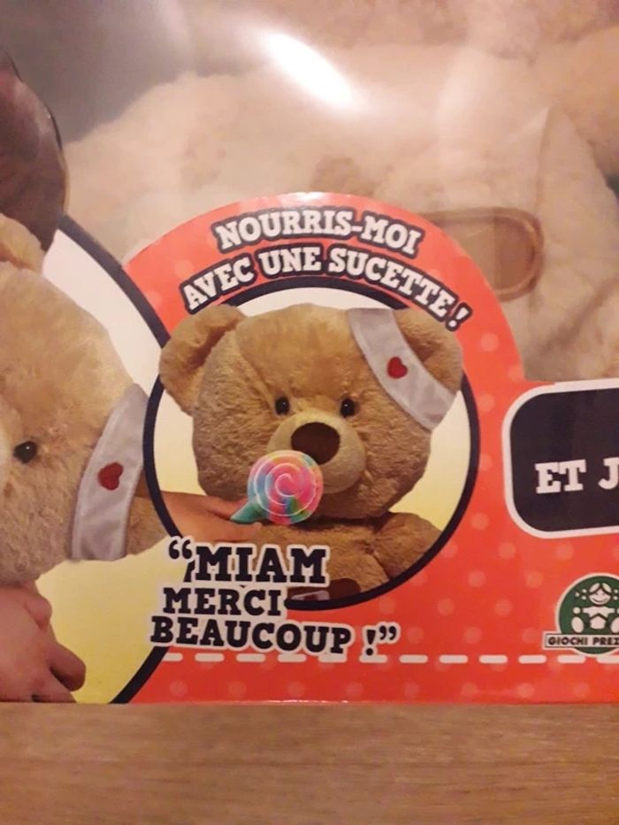 Peluche ours 🐻 Interactive. Neuve - photo numéro 4