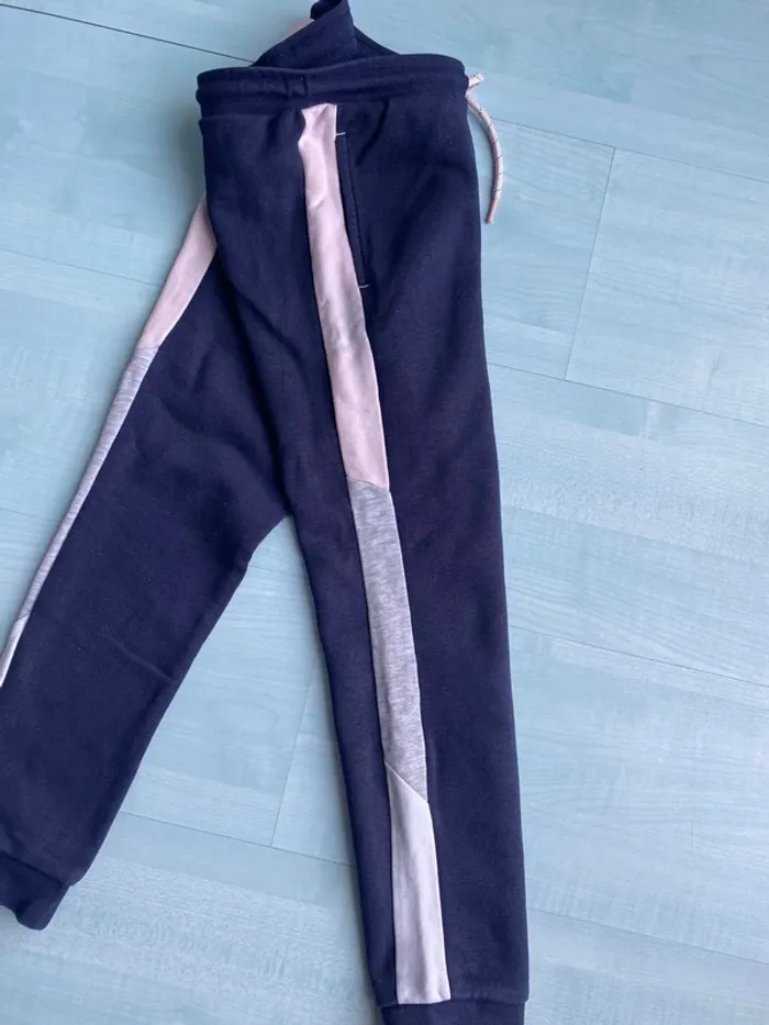 Pantalon de jogging fille bleu marine okaidi 7 ans - photo numéro 4