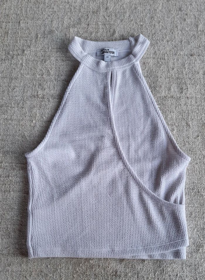 Crop top blanc Jennyfer, XS