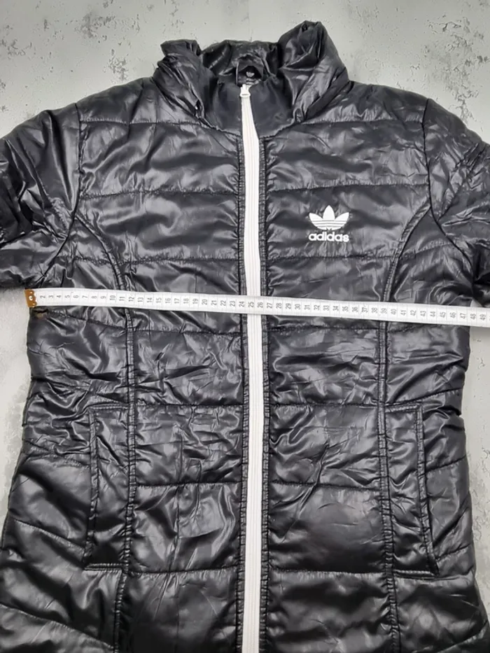 Doudoune Adidas noire – Taille L Femme (mesures en photos) - photo numéro 4