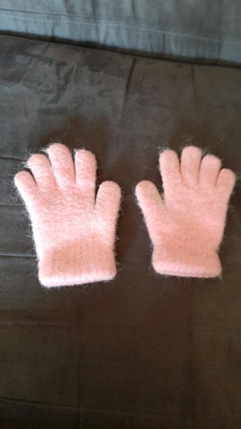 Gants fille rose