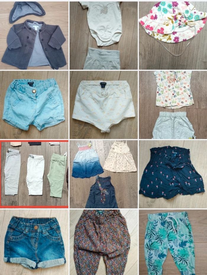 Lot été fille 9 mois