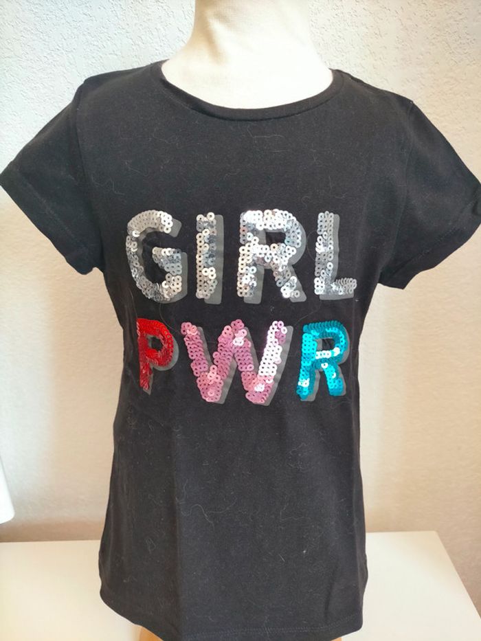 Tshirt Girl Power - Tex - 7/8ans - photo numéro 5