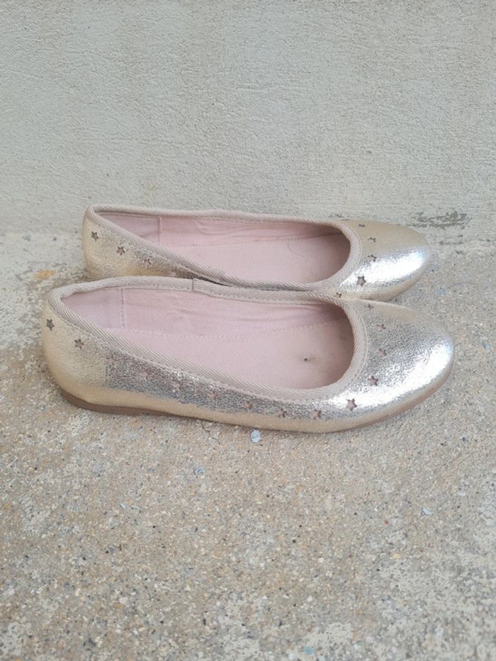 Ballerines Verbaudet dorées taille 34 - photo numéro 3