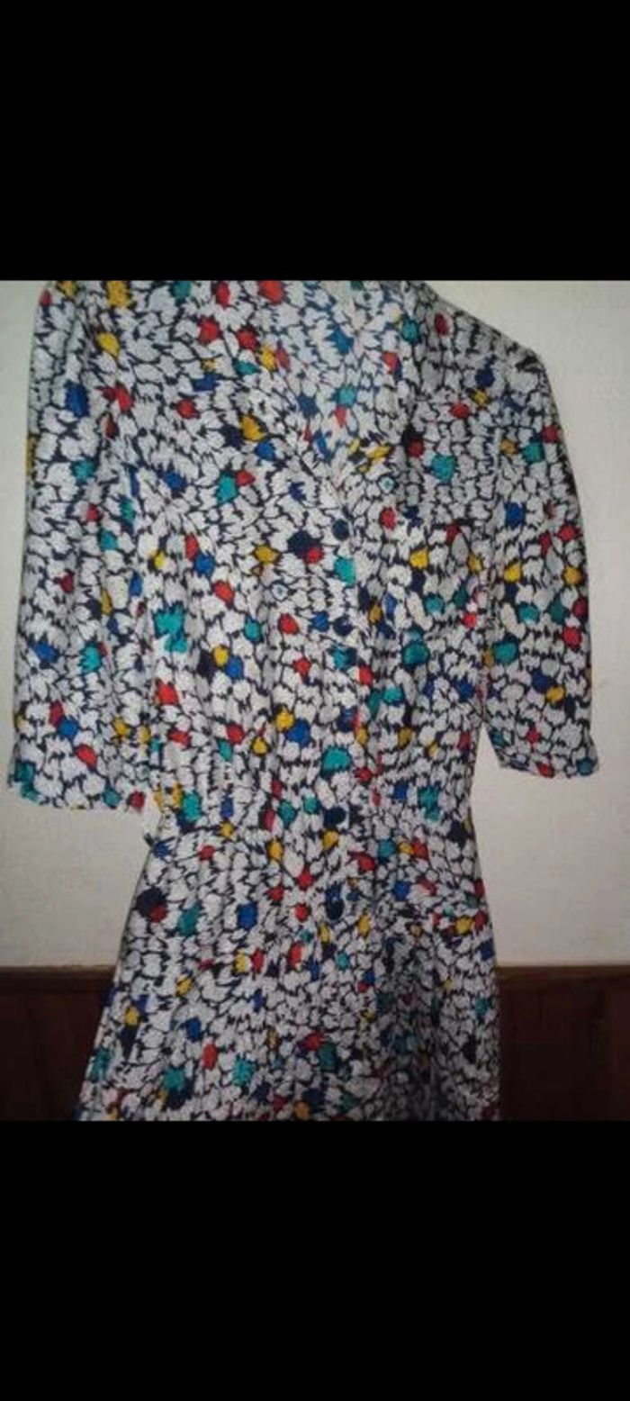 Robe vintage à motif - photo numéro 2