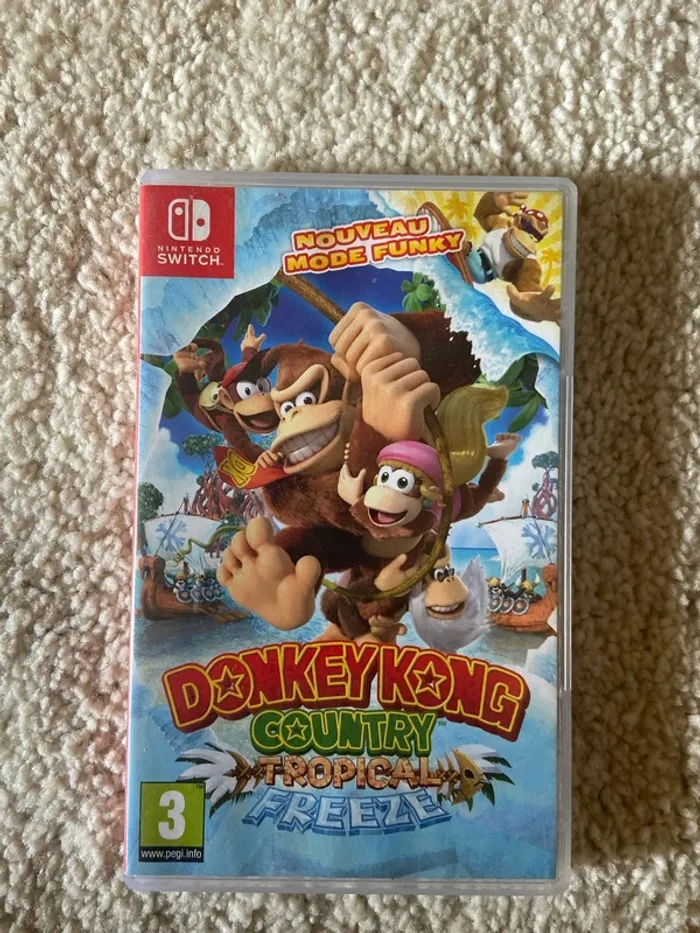 Boîtier sans jeu donkeykong country tropical freeze switch