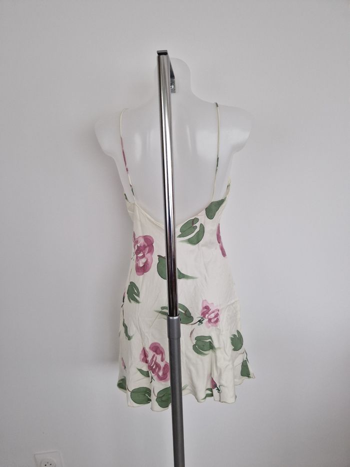 Nuisette blanc cassé motif fleurie - photo numéro 5