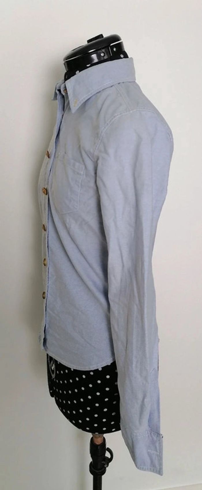 Chemise en jean bleu clair Taille S Ralph Lauren - photo numéro 4