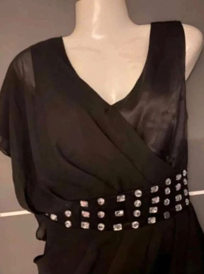 Robe de cocktail fêtes habillée soirée femme marque Pussycat London neuve XL 42 14 noir - photo numéro 7