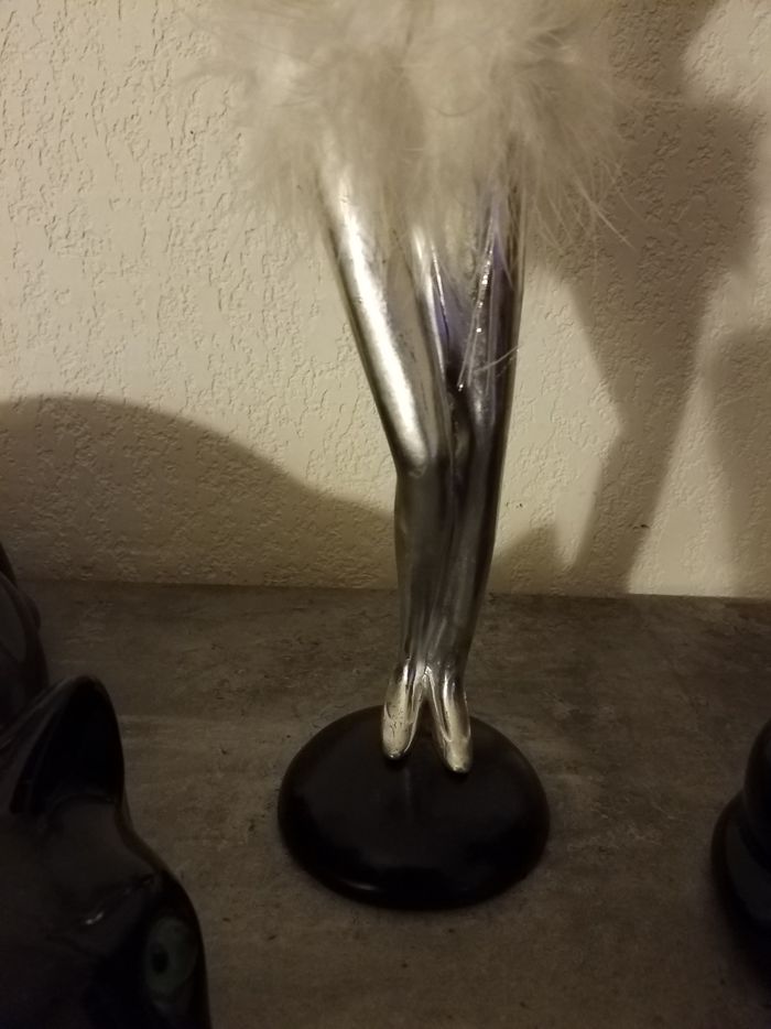 Statuettes argenté pour rangement bijoux très bon état - photo numéro 3