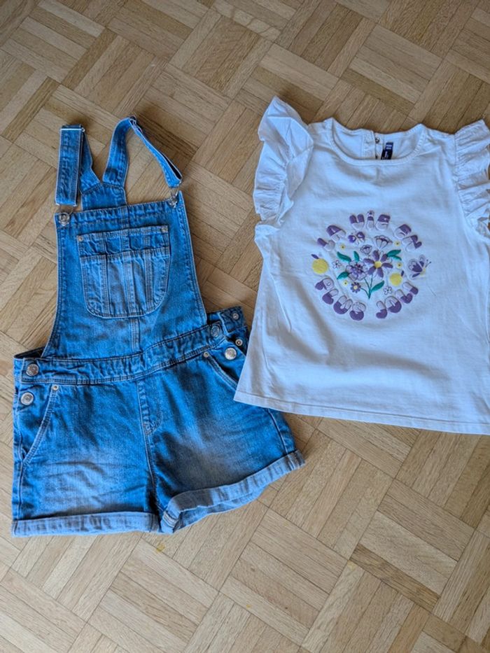 Ensemble combishort tee shirt