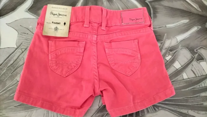 Short en jean fushia - photo numéro 2