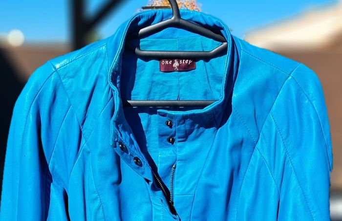 Blouson femme en cuir d'agneau - photo numéro 3