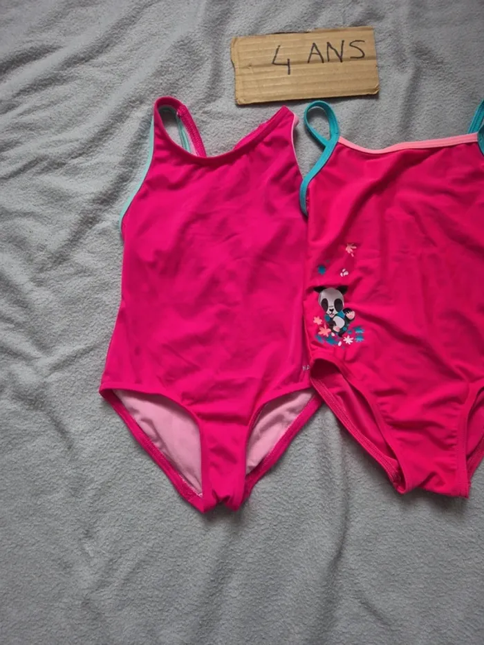 Lot maillot de bain fille 4 ans - photo numéro 2