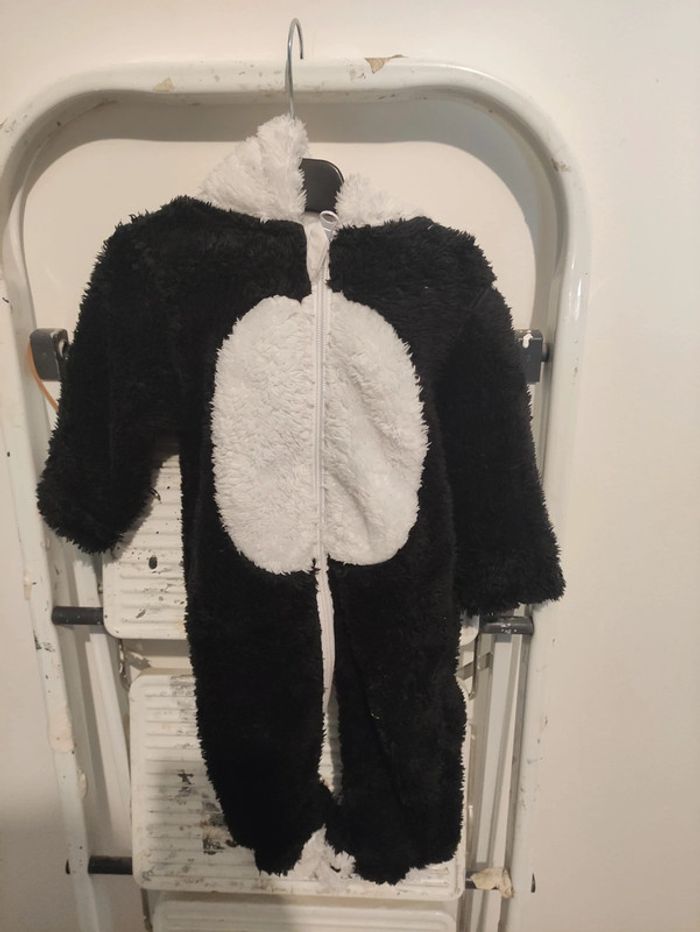 Combinaison chaude bébé panda Mes petits cailloux 3 mois 62cm