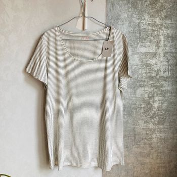 Tshirt La Halle rayé | blanc & noir | 42 | neuf avec étiquette 🌸