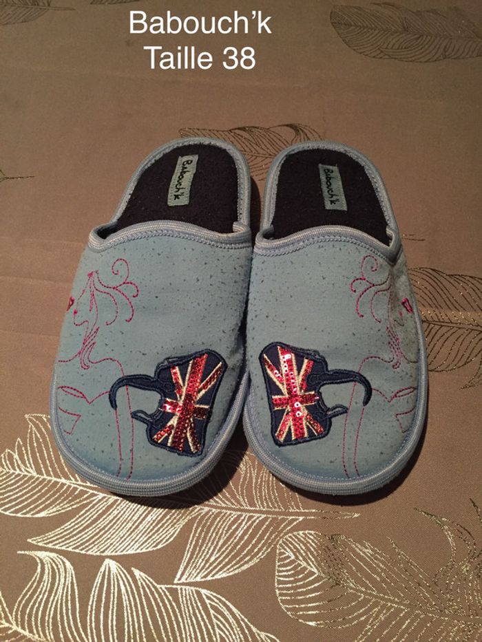 Pantoufles bleues Babouch’k Taille 38